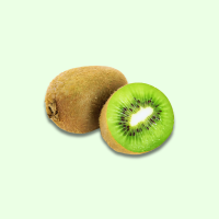 Kiwi grün Stück