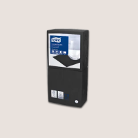 Cocktailserviette 24x24cm 2-lagig schwarz 2400er