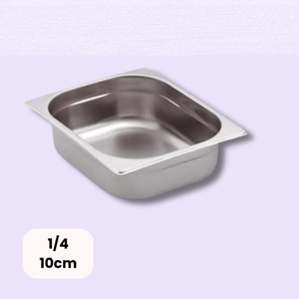 GN Container Stainless Steel 1/4 10cm