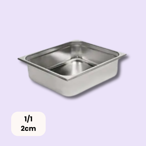 GN Container Stainless Steel 1/1 2cm