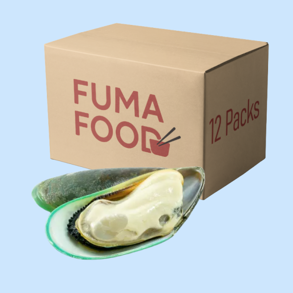 Grünschalenmuscheln halb M 12x1kg Karton