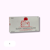 Takori TPE Sushihandschuhe L Schwarz 200Stück