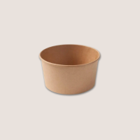 Papp-Salatschale 1000ml Ø148mm Kraft-Braun...