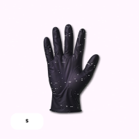 Nitril-Handschuhe S puderfrei schwarz 100Stück