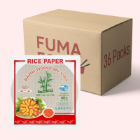 Bamboo Tree Reispapier rund 22cm rot 36x400g Karton