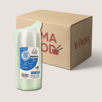 Dom-Deckel f. Smoothie Becher RPET m. Loch Ø95mm...