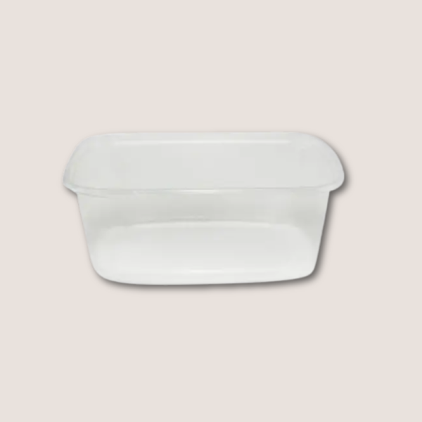 PP Deli Container 125ml transparent square 1000 pcs
