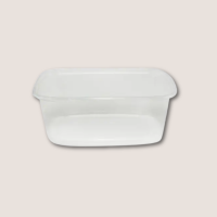 PP-Feinkostbecher 125ml transparent eckig 1000Stück