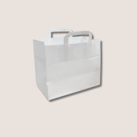 Papiertragetaschen Weiß, XL 250STK Karton