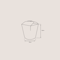 Papp-Nudelbox S 16oz Weiß 500Stück