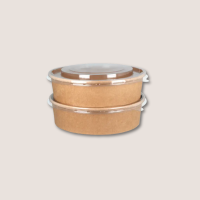 Papp-Salatschale 750ml Ø148mm Braun 300Stück