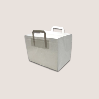 Papiertragetaschen Weiß M 250Stück