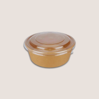Papp-Salatschale 1300ml Ø184mm Braun 300Stück