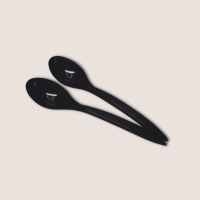 Mehrweg Plastik Löffel schwarz 180mm