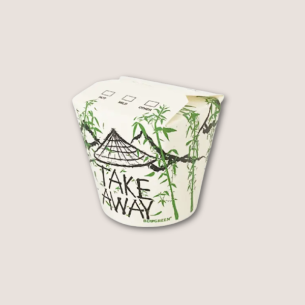 Papp-Nudelbox S 16oz Bambus-Pagode 500Stück