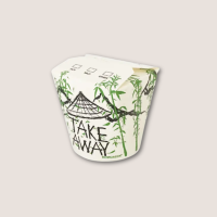 Papp-Nudelbox S 16oz Bambus-Pagode 500Stück